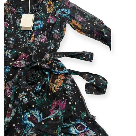 Ulla Johnson Anais Dress in Black Iris,   Size 0, ‎ Silk  New with tags - Picture 10 of 16